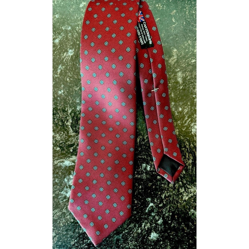 Ferrell Reed Wm Fox & Co Tie David Evans 40oz Silk Twill Hand Printed England